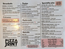 The Pizza Joint menu