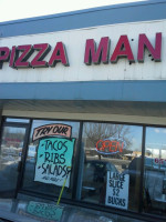 Pizza Man outside