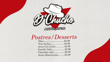 D' Chucho Antojitos menu