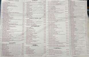 Sukh Sagar Indian Cuisine menu