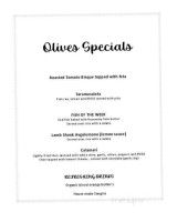 Olives A Greek Kitchen menu