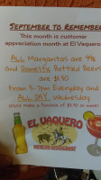 El Vaquero food