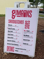 Germain's Chicken Sandwiches outside