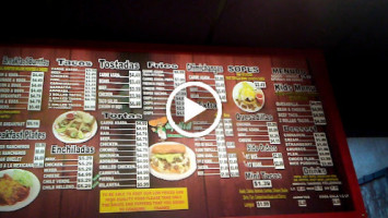Alfredo's A Mexican Food menu