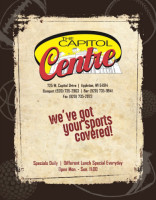 Capitol Centre menu