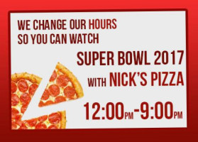 Nick's Pizza food