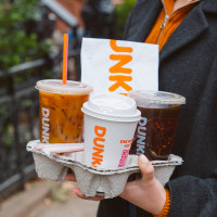 Dunkin' outside