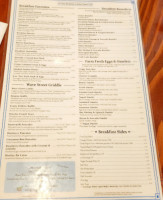 Wave Street Cafe menu