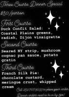 Starlight Cafe, LLC menu