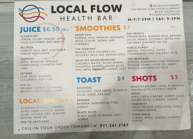 Local Flow menu