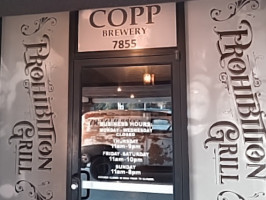 Copp Brewery, Winery Prohibition Grill food