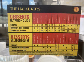 The Halal Guys menu