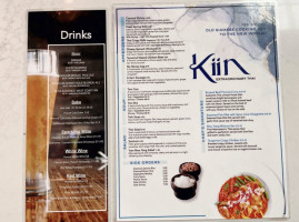 Kiin Extraordinary Thai menu