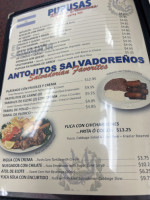 El Salvadoreno menu