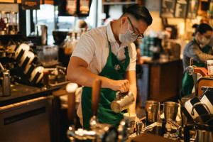 Starbucks inside