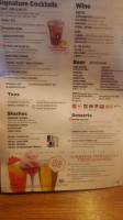 TGI Fridays menu