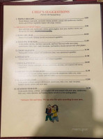 Golden Dragon menu