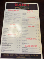 Delmonico's Italian Steakhouse menu