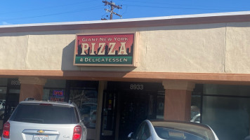 Giant New York Pizza outside