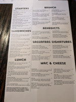 Sassafras American Eatery, Highlands menu