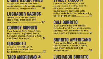 Luchador Tacos menu