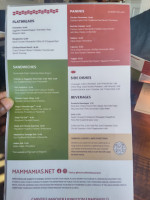 Mamma Mia's Of Plymouth Waterfront menu