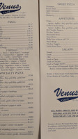 Venus Cafe menu