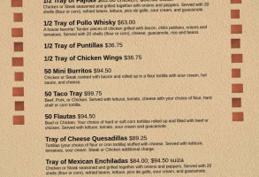 El Cortez Mexican C.c Hills menu