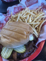 Freddy's Frozen Custard Steakburgers inside