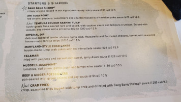 Bonefish Grill menu