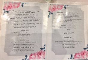 Green Pear Cafe' menu