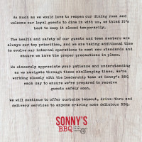 Sonny's Bbq food