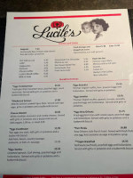 Lucile's Creole Café menu