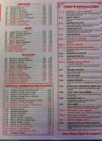 Beijing Chinese menu