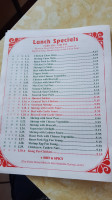 Super Chopsticks Chinese menu