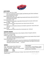 Kickback Jack's menu