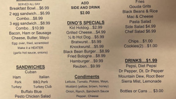 Key West Sandwich Shop menu