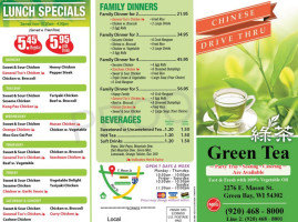 Green Tea Chinese Drive Thru food