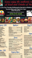 Chelas Mexican Cuisine menu