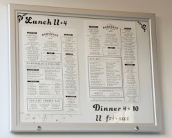 The Robinson Ale House menu