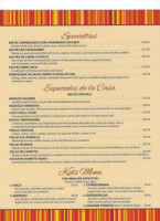 Toro Loco menu