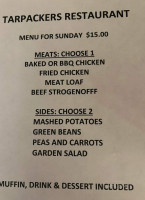 Tarpackers menu