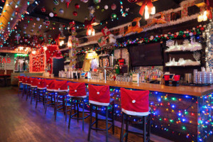 Christmas Club Pop-up Bar Restaurant inside