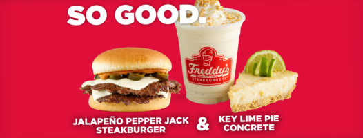 Freddy's Frozen Custard Steakburgers food