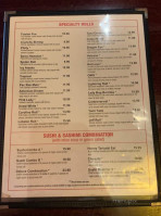 Fusion Bowl menu