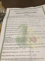 Green Gold Kitchen menu