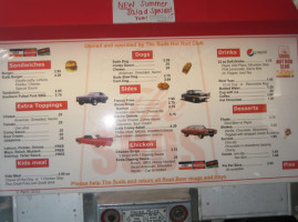 The Suds menu