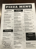 Olive's Pizza And Sandwiches menu