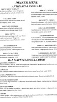 Matteo's Italiano menu