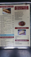 Primavera Italian menu